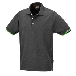 KOSZULKA POLO Z KONTRASTOWˇ LAMÓWKˇ PRZY RĘKAWACH, SZARA BETA 7547G/XXL